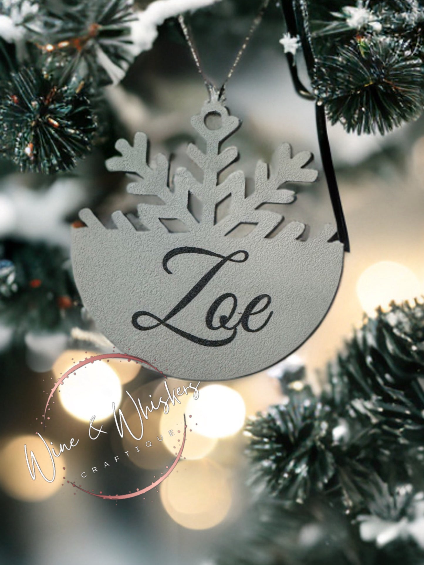 Custom Snowflake Ornament/Gift Tag